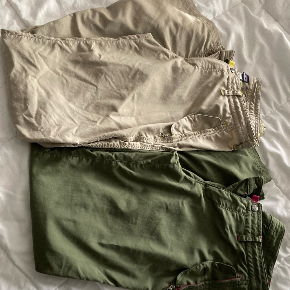 Two Patagonia lightweight hike pants